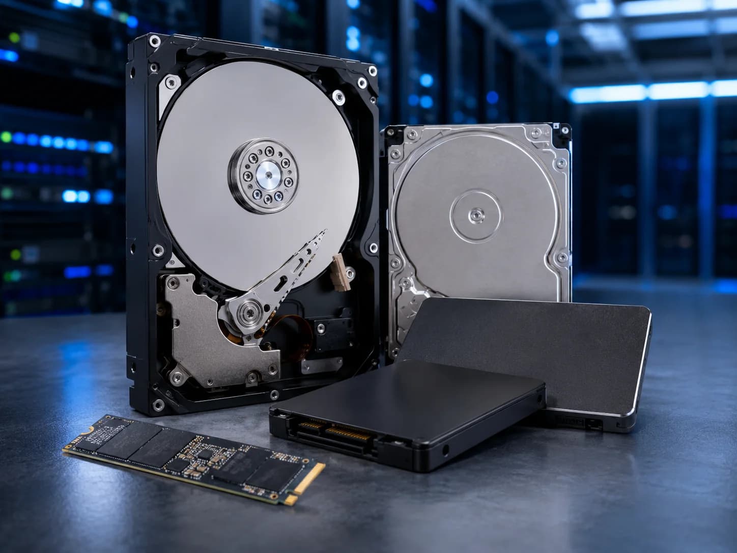 Serverové SSD a HDD disky